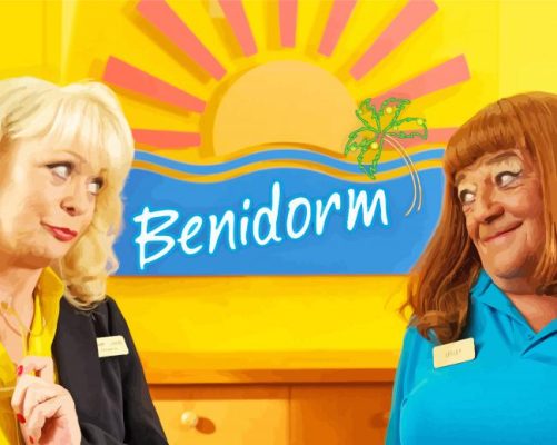 Benidorm Sitcom paint by numbers