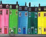 Colorful Houses paint by numbers