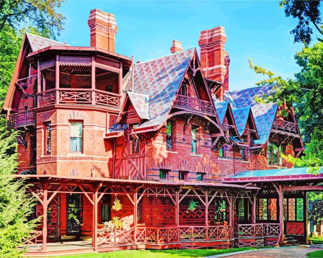Connecticut The Mark Twain Museum paint by numbers