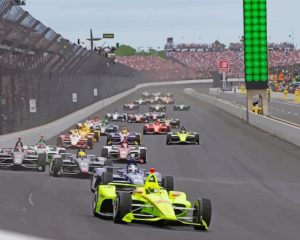 Indianapolis 500 Race 1 paint by numbers