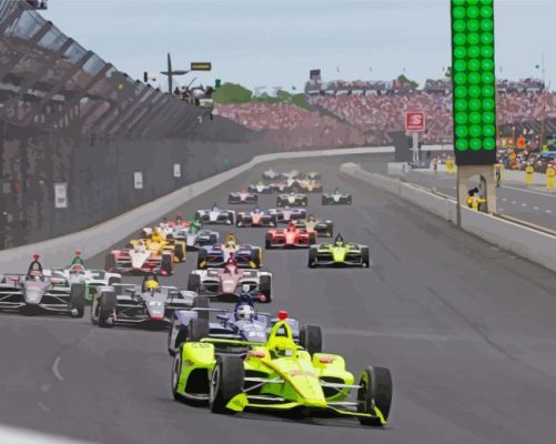 Indianapolis 500 Race 1 paint by numbers