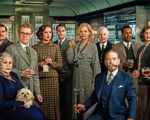 Murder On The Orient Express Characters paint by numbers