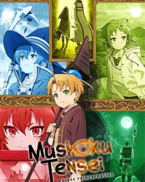 Mushoku Tensei Anim Poster paint by numbers