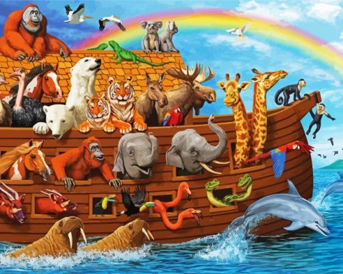 Noahs Ark paint by numbers