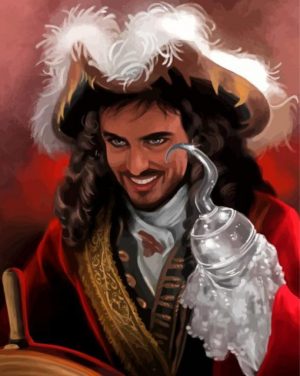 Peter Pan Captain Hook paint by numbers