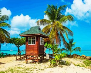 Pigeon Point Beach Trinidad paint by numbers