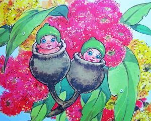 Snugglepot And Cuddlepie Illustration paint by number