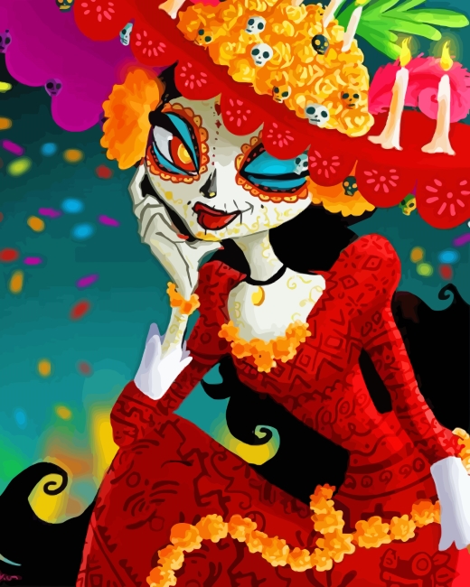 The Book Of Life La Muerte paint by numbers