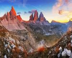 The Dolomites Alps paint by numbers