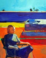 Abstract Lady On Porch