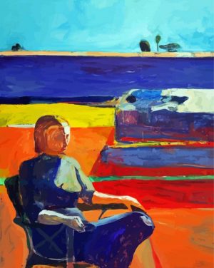 Abstract Lady On Porch