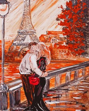 Abstarct French Love paint by numbers