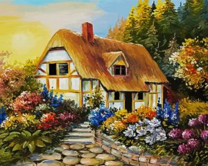 Aesthetic Fairytal House paint by numbers