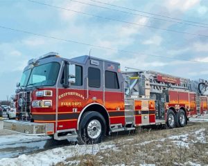 Aesthetic Fire Apparatus paint by number