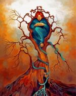 Lady Tree paint by numbers