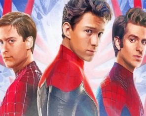 Spider Man No Way Home Characters paint by numbers