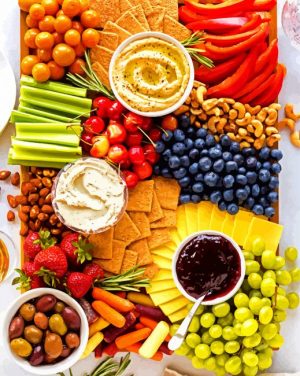 Cheese Board paint by numbers