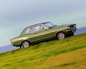 Aesthetic Green Vauxhall Viva 1969 paint by numbers