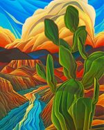 Cactus William Haskell Paint By Numbers