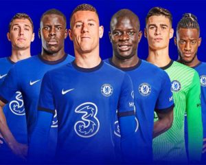 Chelsea Players paint by numbers