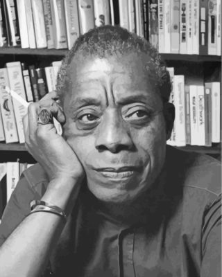 Cool James Baldwin paint by number