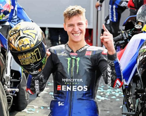 Cool Fabio Quartararo paint by numbers