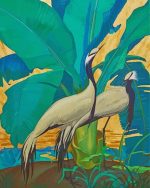 Demoiselle Crane Jesse Arms Botke paint by numbers