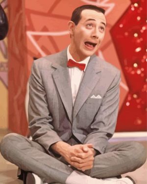Funny Pee Wee Herman paint by number