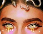Girl With Tears Of Gold paint by numbers