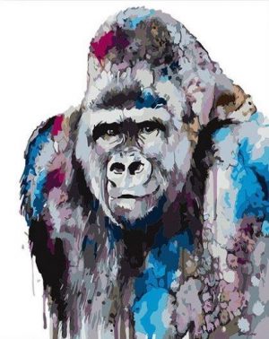 Gorilla Art paint by numbers