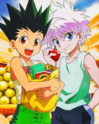 Killua And Gon Anime paint by numbers