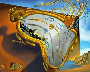 Melting Clock Salvador Dali paint by numebrs