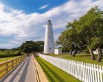 Ocracoke Island Lighthouse paint by numbers