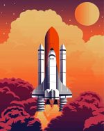 Space Shuttle paint by numbers