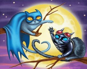 Powerful Cats paint by numbers