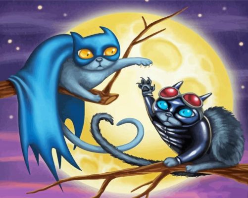 Powerful Cats paint by numbers