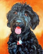 Black Poodle paint by numbers