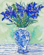 Blue And White Vase Art paint by numbers