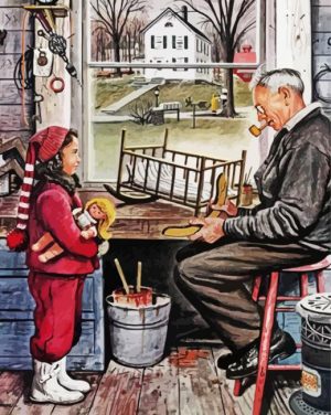 Grandpa In Workshop paint by numbers
