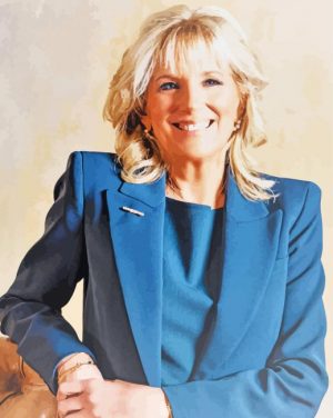Jill Biden paint by numbers