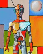 Metaphysical Surealist Body paint by numbers