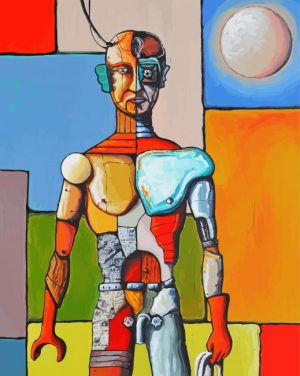 Metaphysical Surealist Body paint by numbers