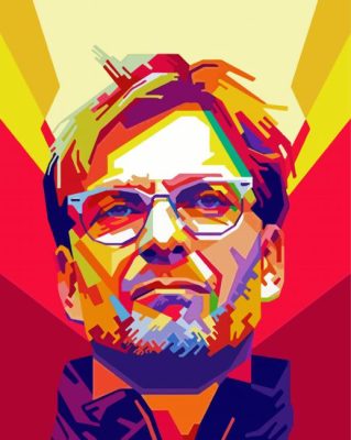 Jurgen Klopp Pop Art paint by numbers