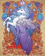 The Last Unicorn paint by numbers
