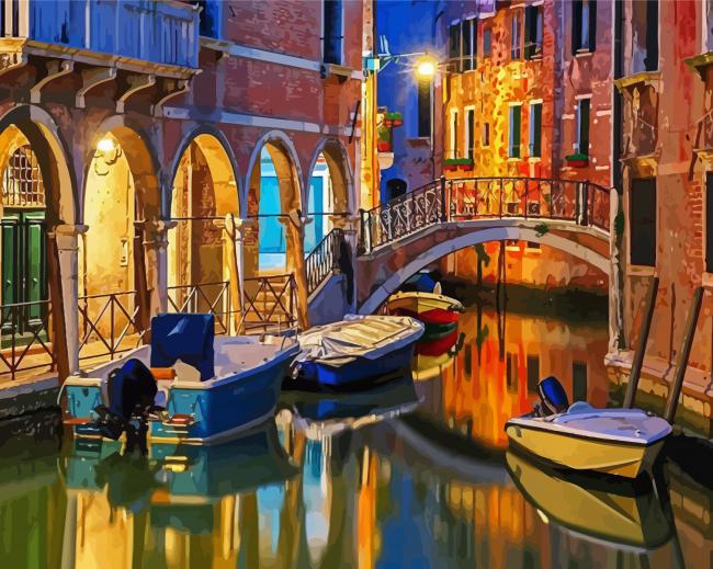 Venice Night paint by numbers