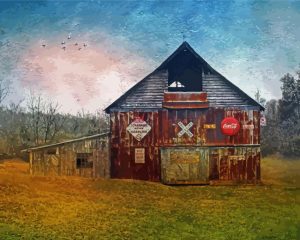 Vintage Barn paint by numbers