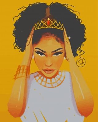 Aesthetic Black Queen paint by numbers