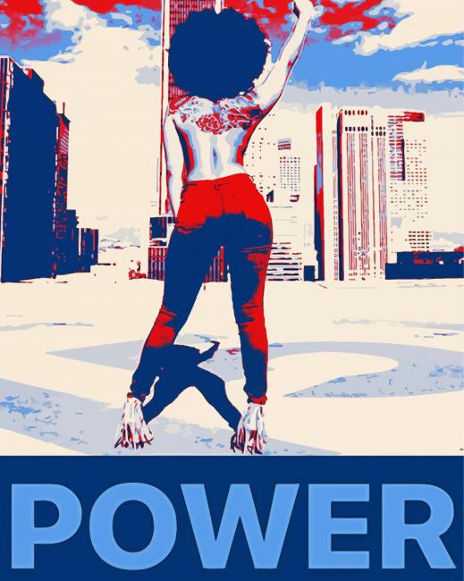 Girl Power paint by numbers