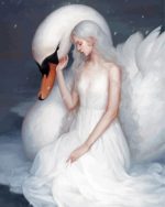 Woman And Swan paint by numbers