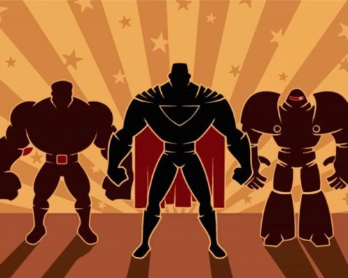 Fantastic Five paint by numbers